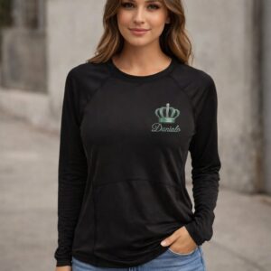 Danialo Vintage Black Long Sleeve T-Shirt