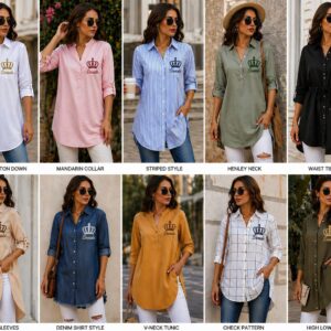 Danialo Luxurio Long Womens Shirts