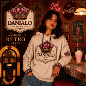 Danialo Classico Retro Style Women's Pullover Hoodie