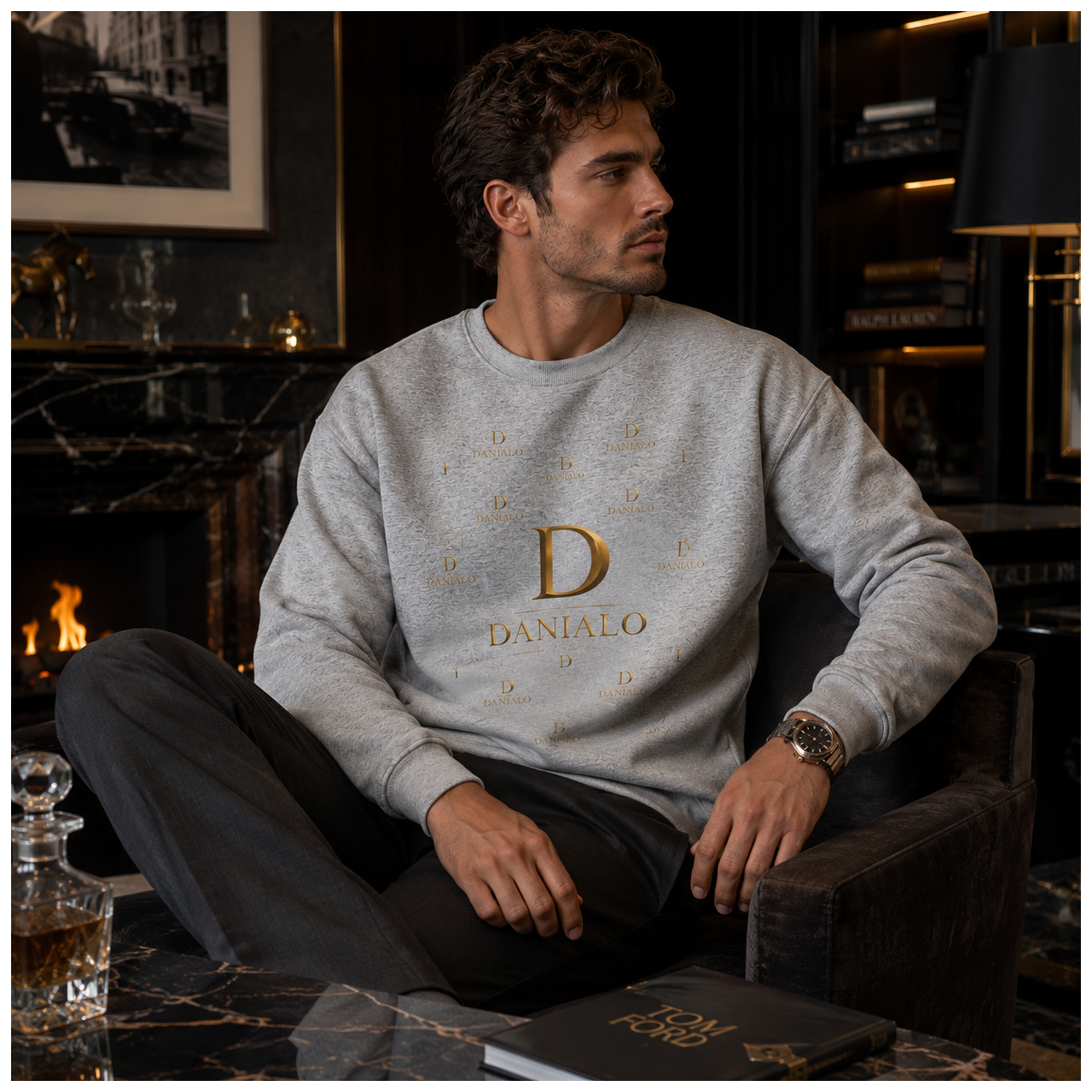 Danialo Premium Men's Organic Sweatshirt