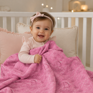 Danialo Luxurio Baby Girls Swaddle Blanket