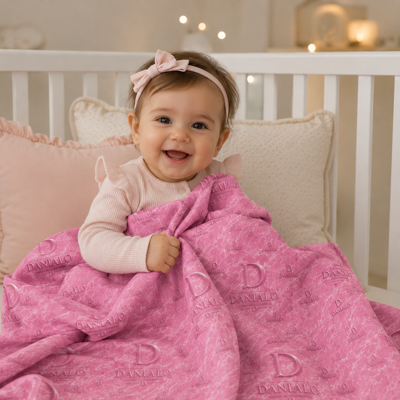 Danialo Luxurio Baby Girls Swaddle Blanket