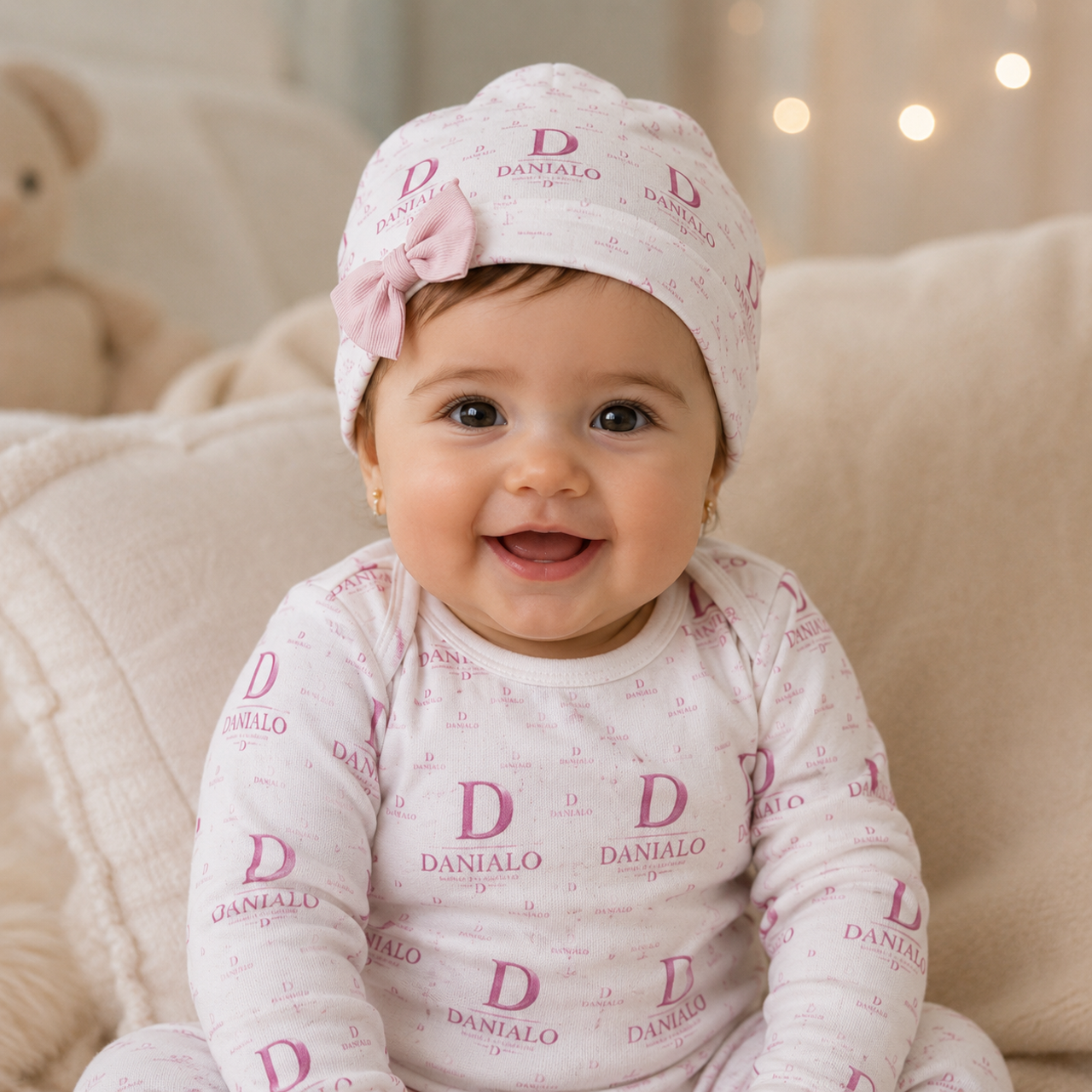Danialo Luxurio Baby Girls Beanie