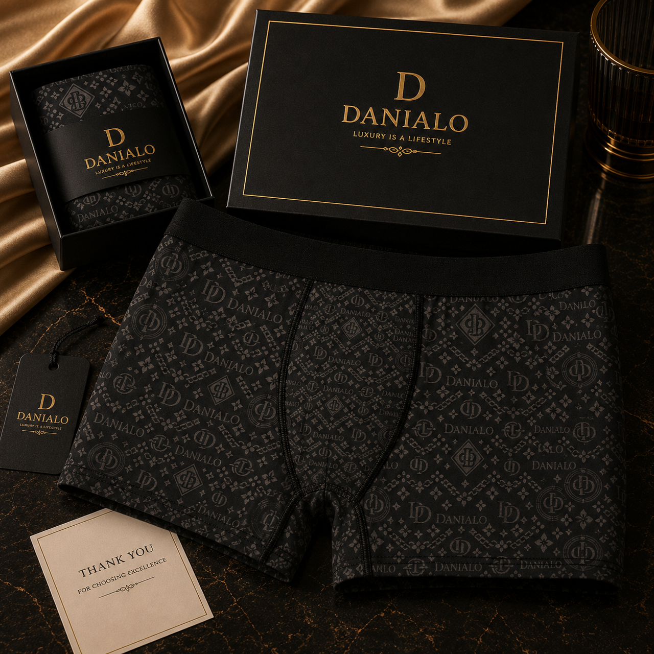 Danialo Signiteri Vintage Black Boxers