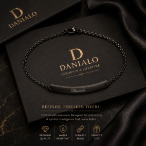 Danialo Luxurio Curved Stainless Steel Anklet