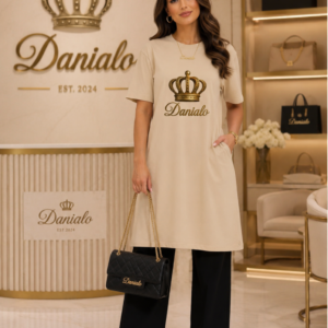 Danialo Elegenti Cotton T-Shirt Dress