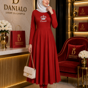 Danialo Luxurio Royal Signiteri Women's Long Sleeve Midi Dress