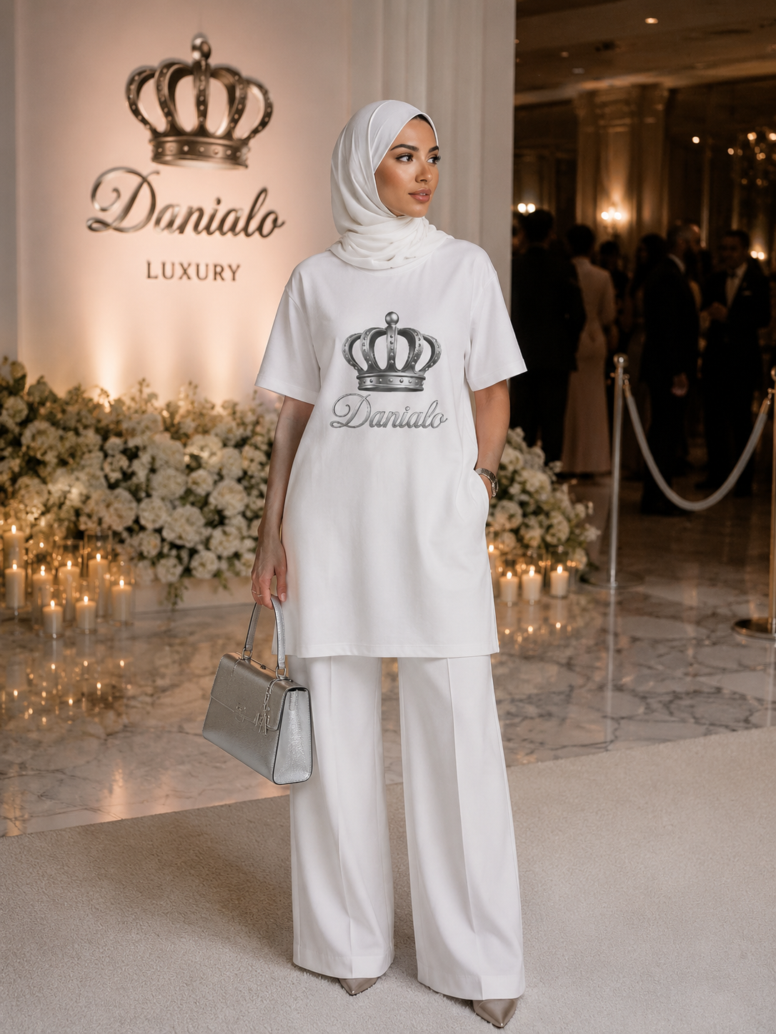 Danialo Elegenti Cotton T-Shirt Dress