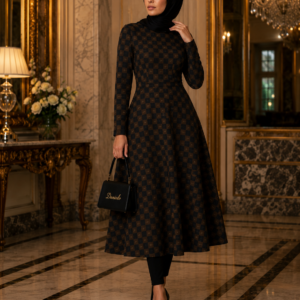 Danialo Luxurio Women's Signiteri Long Sleeve Midi Dress