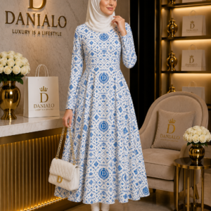 Danialo Luxurio Signiteri Women's Long Sleeve Midi Dress