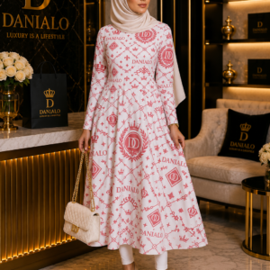 Danialo Luxurio Signiteri Women's Long Sleeve Midi Dress