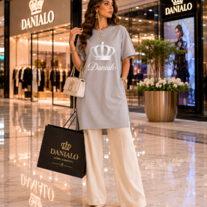 Danialo Elegenti Cotton T-Shirt Dress