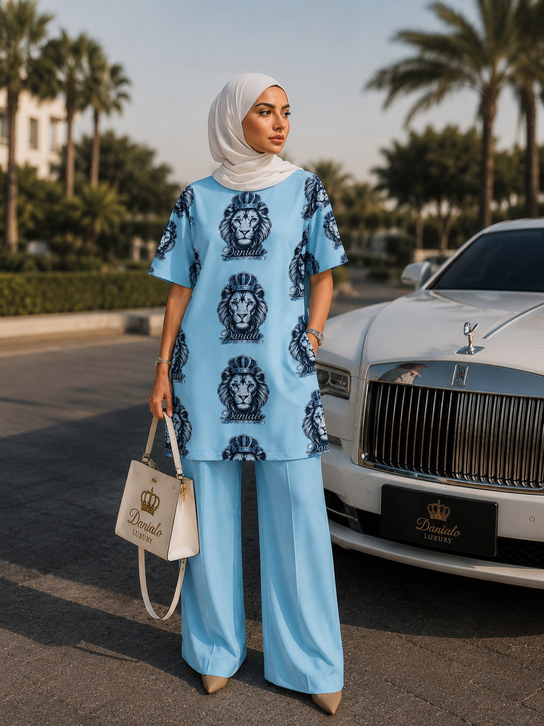 Danialo Elegenti Cotton T-Shirt Dress