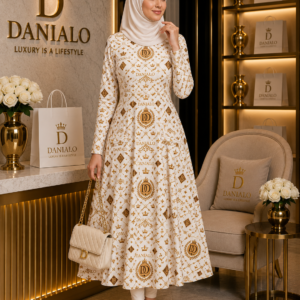 Danialo Luxurio Signiteri Women's Long Sleeve Midi Dress