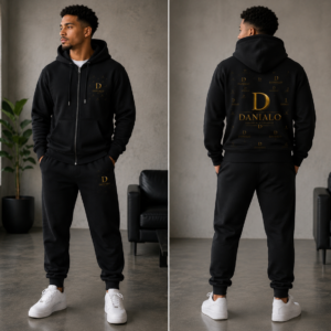 Danialo Luxurio Men's Zipped  Hoodie