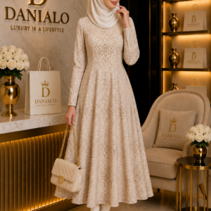 Danialo Luxurio All Seasons Women's Long Sleeve Midi Dress