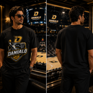 Danialo Luxurio Black Basketball Premium T-Shirt