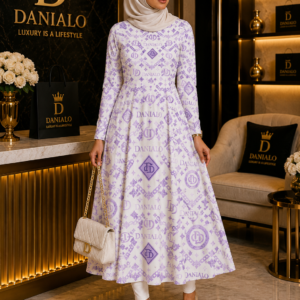 Danialo Luxurio Signiteri Women's Long Sleeve Midi Dress