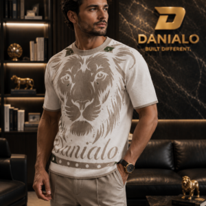 Danialo Luxurio Men's Knitted Classic Tee