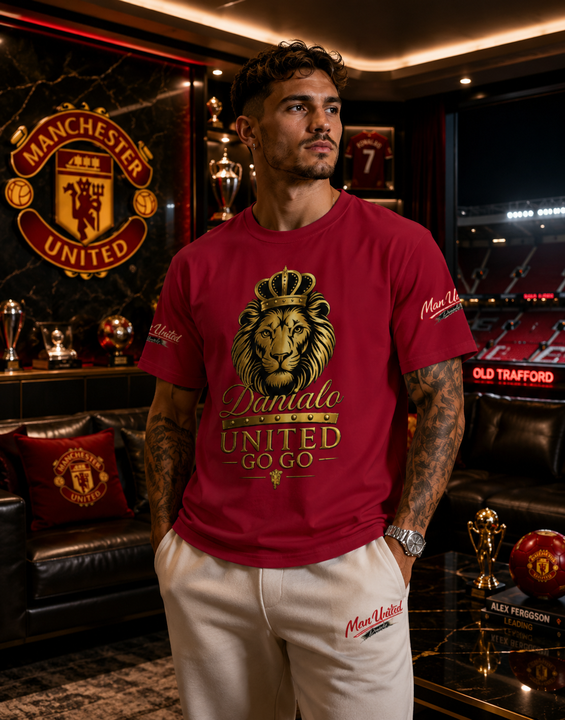 Danialo Luxurio Man United Premium T-Shirt
