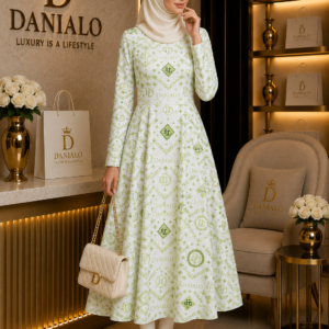 Danialo Luxurio Signiteri Women's Long Sleeve Midi Dress