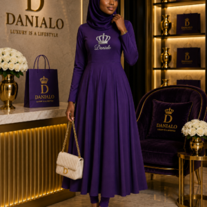 Danialo Luxurio Royal Signiteri Women's Long Sleeve Midi Dress
