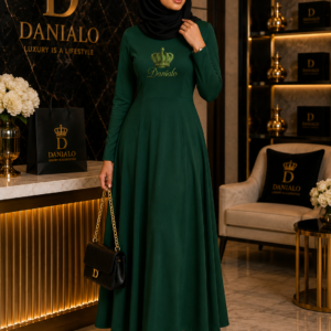 Danialo Luxurio Royal Signiteri Women's Long Sleeve Midi Dress