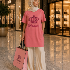 Danialo Elegenti Cotton T-Shirt Dress