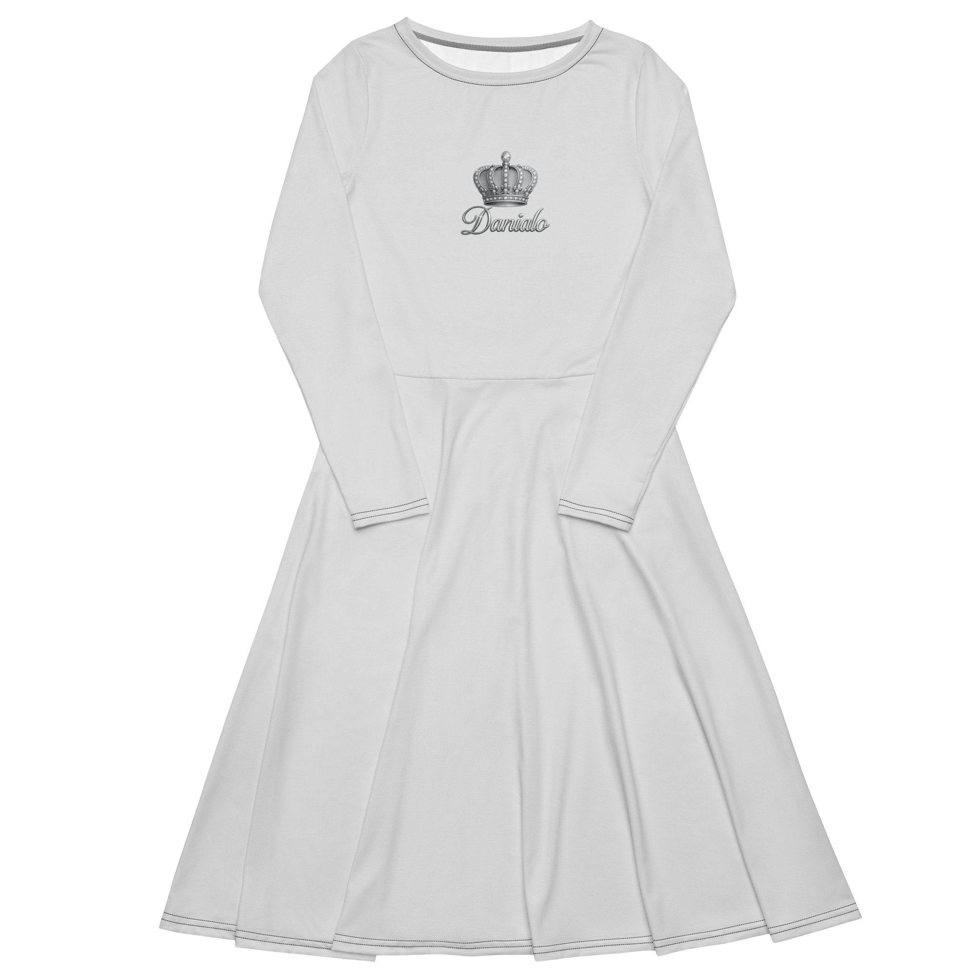 Danialo Luxurio Royal Signiteri Women's Long Sleeve Midi Dress - Image 2