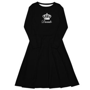 Danialo Luxurio Royal Signiteri Women's Long Sleeve Midi Dress