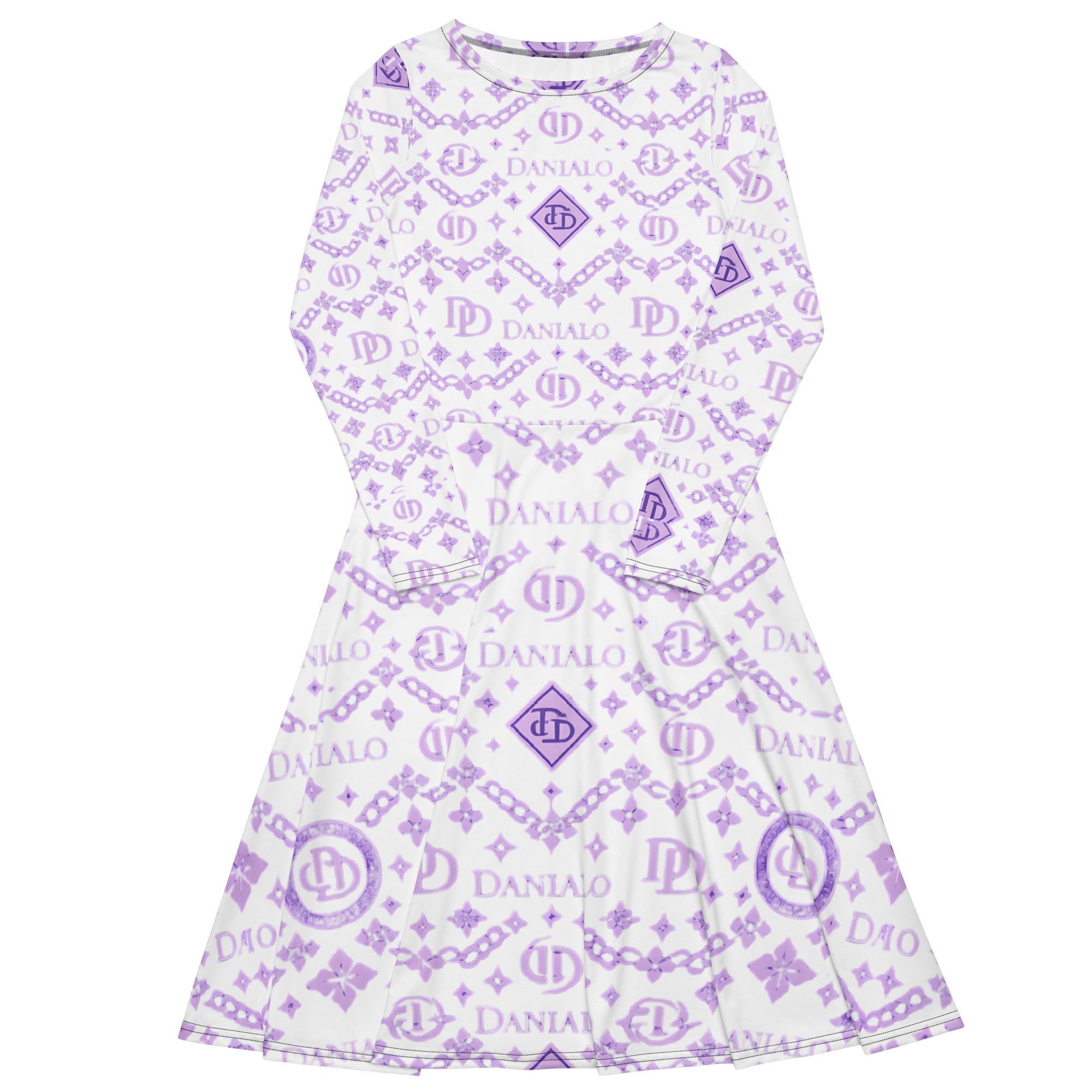 Danialo Luxurio Signiteri Women's Long Sleeve Midi Dress - Image 2