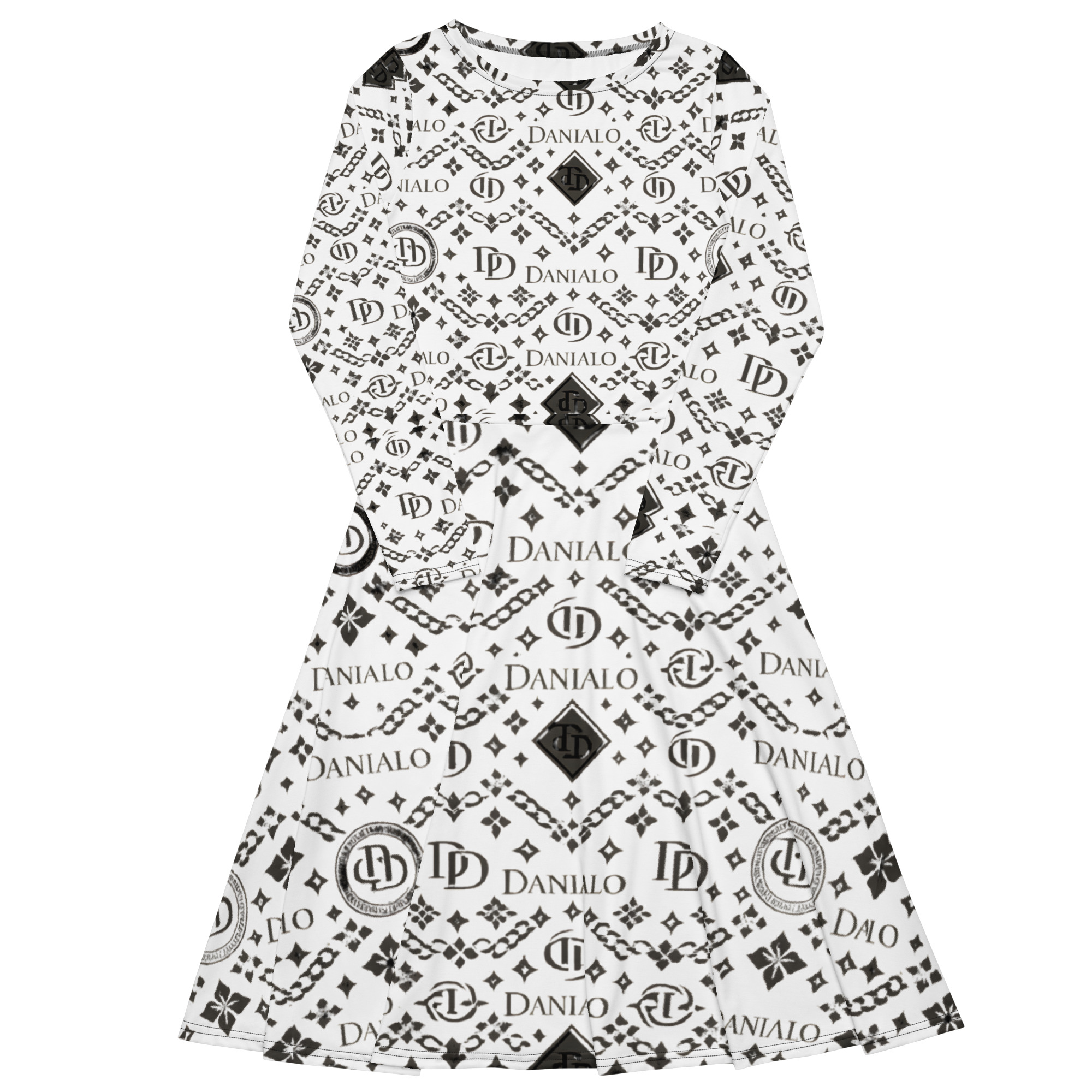 Danialo Luxurio Signiteri Women's Long Sleeve Midi Dress - Image 2