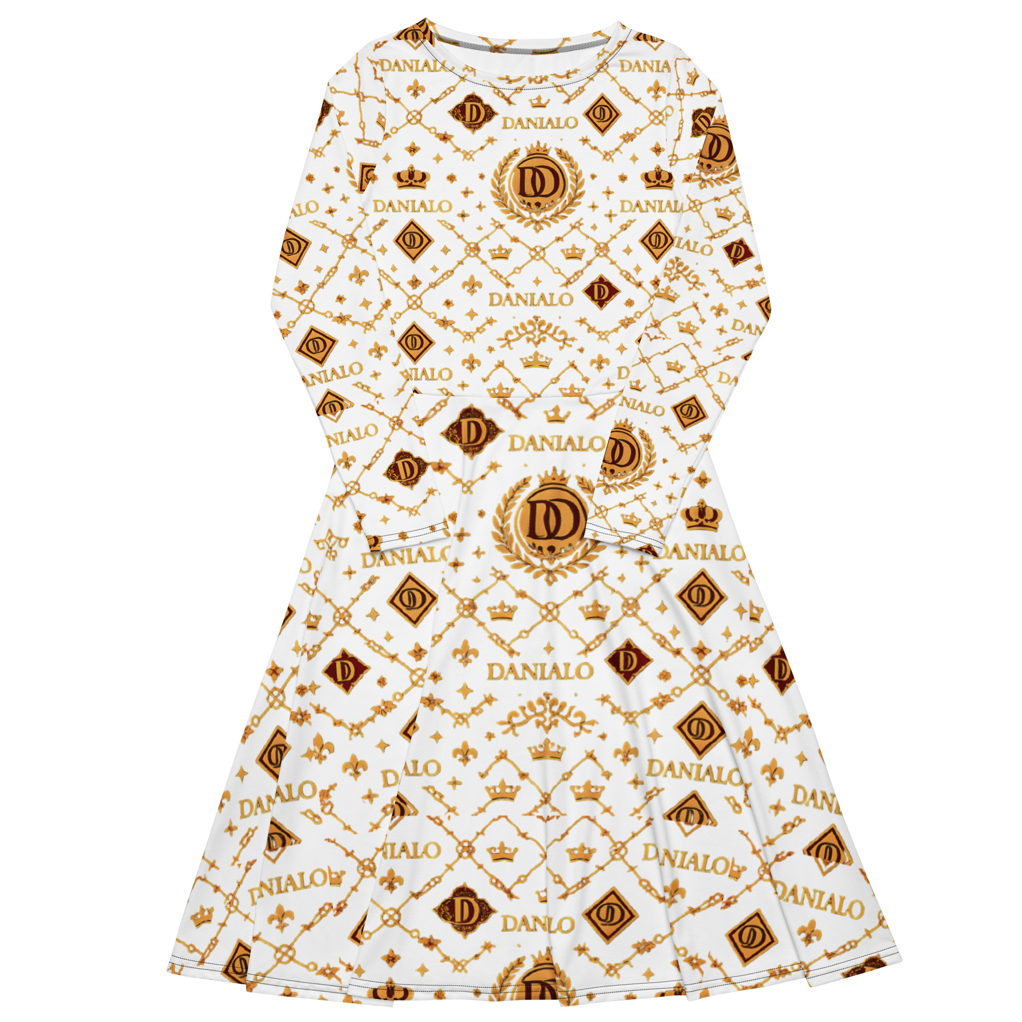 Danialo Luxurio Signiteri Women's Long Sleeve Midi Dress - Image 2