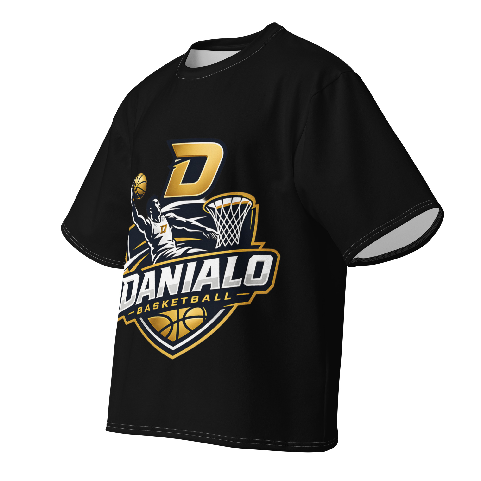 Danialo Luxurio Black Basketball Premium T-Shirt - Image 3