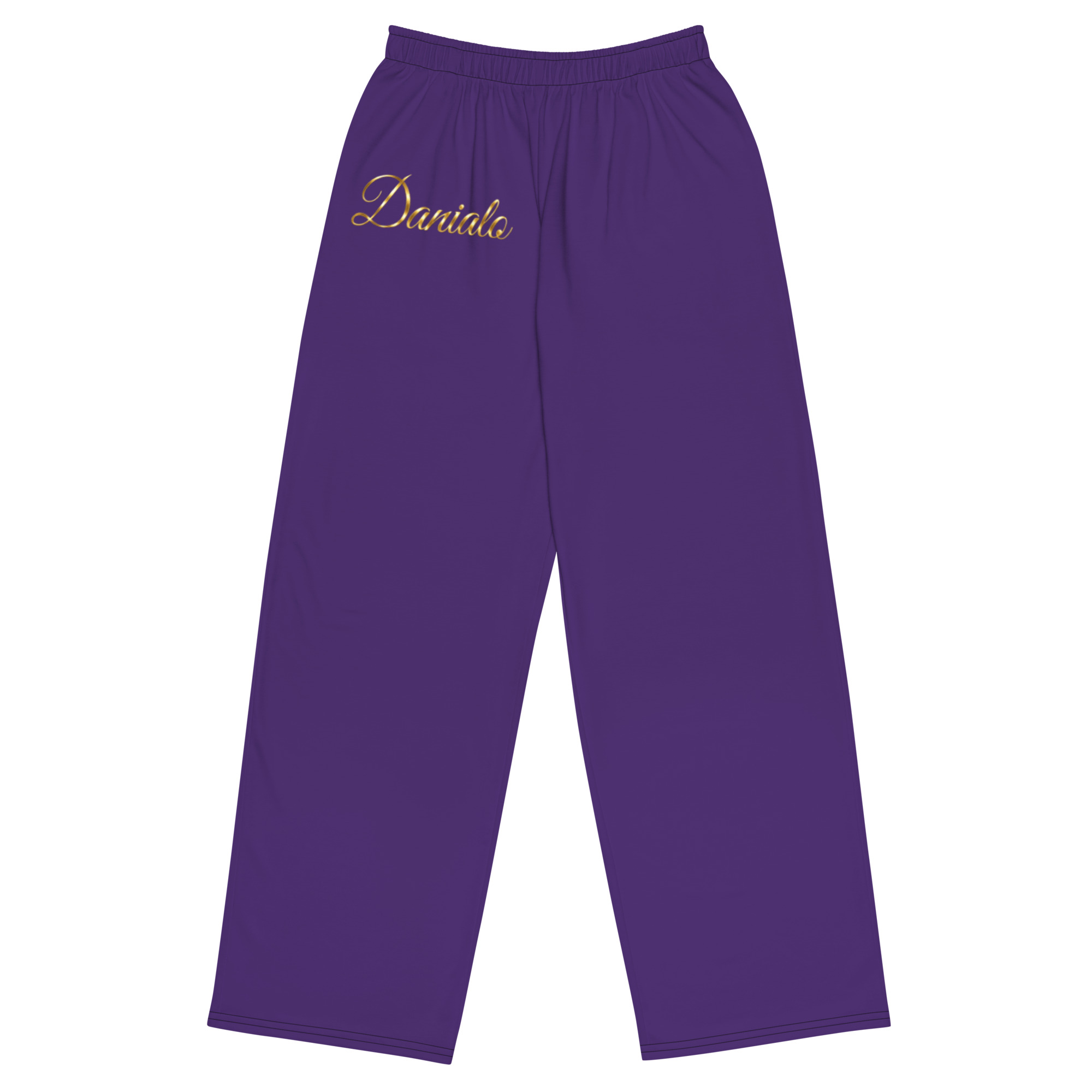 Danialo Luxurio Women's Purple Wide-Leg Pants - Image 3