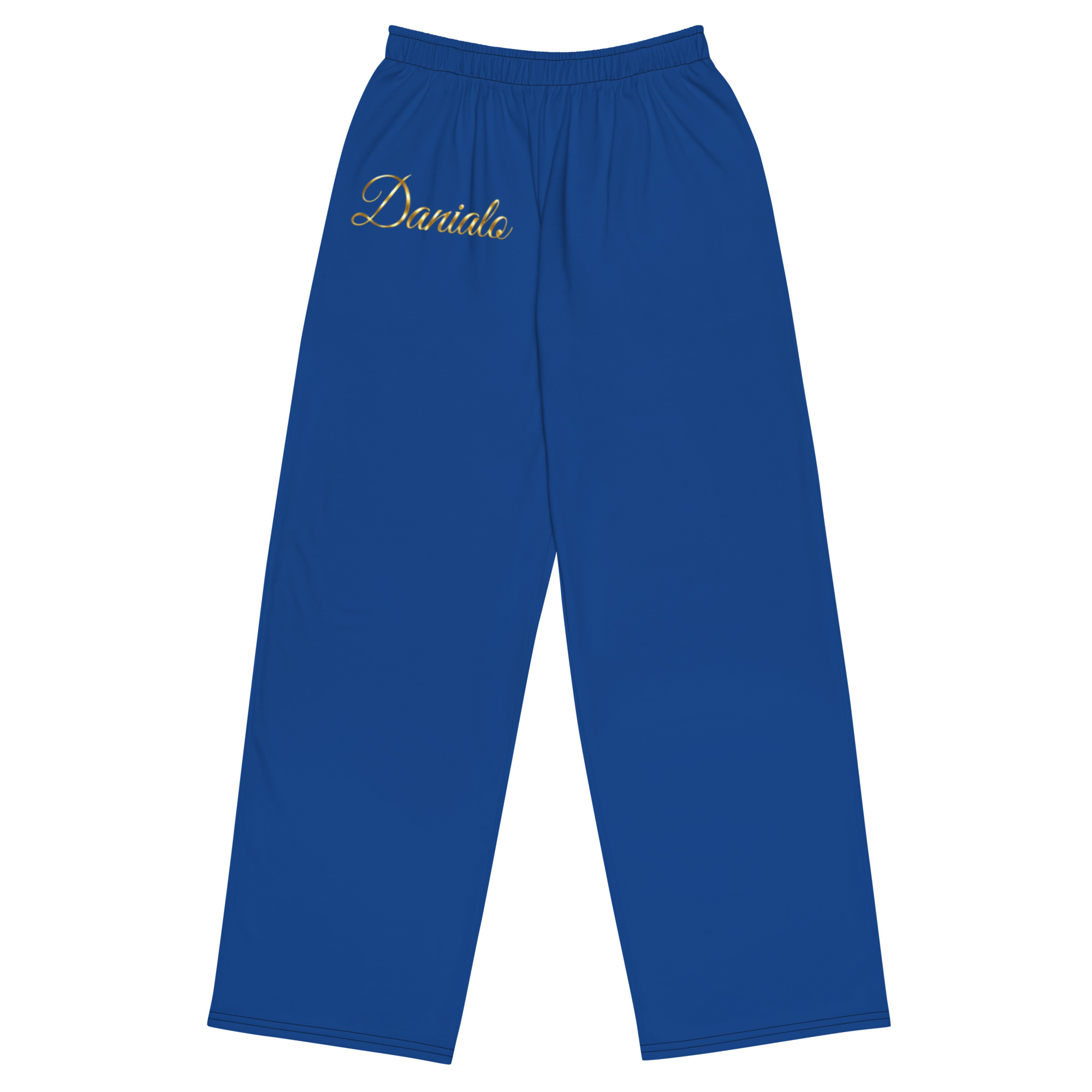 Danialo Luxurio Women's Navy Blue Wide-Leg Pants - Image 3