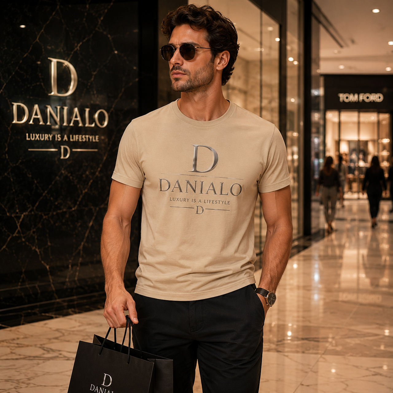 Danialo Men's Luxurio Premium T-Shirt