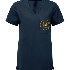 Danialo Luxurio Scrubs Women's Tunic V-Neck T-Shirt
